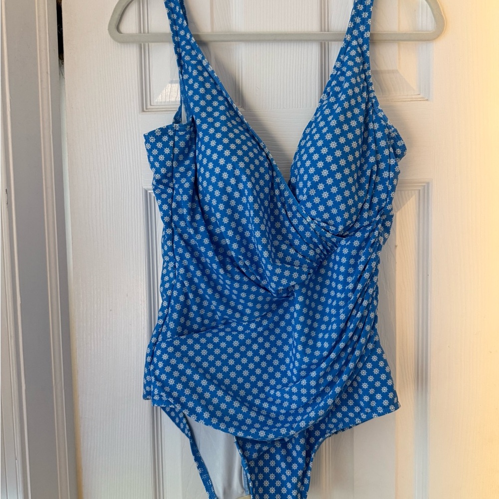 Miraclesuit Nautical Blue Slimming One-Piece